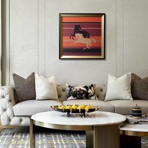 Arte de pared Vintage europeo de pintura de seda de moda Retro contemporánea de gama alta - Product Image 4