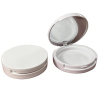 Boîtier vide compact blanc pour poudre, faible quantité, emballage vide pour maquillage, conteneur lisse pour poudre bronzante, crème de fond de teint OEM