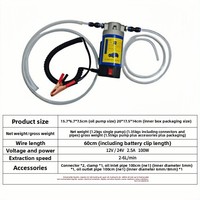 Extracteur d'huile électrique portable à engrenages 12V/24V, mini-Changeur d'huile durable en fonte, fabriqué en Chine, 0,36L/min