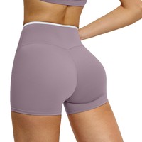 Shorts de course et de cyclisme pour femmes BAIME, ajustés, taille haute, séchage rapide