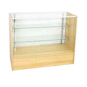 واجهة عرض زجاجية اقتصادية بطول 48 بوصة مع إضاءة LED وإطار خشبي متين لعرض المنتجات في مراكز التسوق ومحلات التبغ - Product Image 4