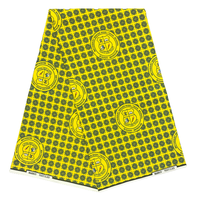 Tissus en polyester 100% imprimés en cire véritable de style Ankara africain en gros, motifs personnalisés, tissu pour uniforme scolaire africain