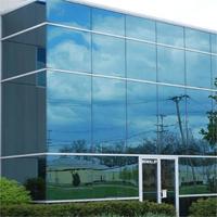 Mur rideau unitisé en aluminium à double verre à cadre visible ou dissimulé pour le projet