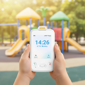 Téléphone intelligent 4G LTE avec GPS pour enfants, fonction de tutorat IA, positionnement GPS BeiDou WiFi, appel d'urgence SOS, écran couleur HD 2,83 pouces pour l'école - Product Image 1