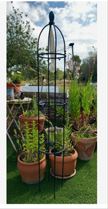 Treillis en forme <span class=keywords><strong>de</strong></span> tête d'oiseau pour plantes, support pour fleurs, vignes, jardin intérieur/extérieur, très adapté aux roses, aux clématites, aux plantes grimpantes, balcon, cour, pots - Product Image 3