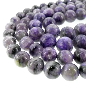 Charoite stone kralen voor sieraden DIY ontwerp