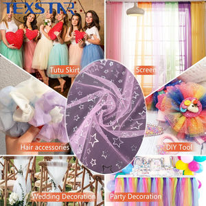 Tissu en <span class=keywords><strong>tulle</strong></span> à paillettes brillantes de couleurs personnalisées pour la <span class=keywords><strong>couture</strong></span>, l'artisanat, la jupe <span class=keywords><strong>tutu</strong></span>, le nœud, la décoration de fête - Product Image 5