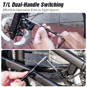 Llave Allen Hexagonal LEBYCLE con Mango Deslizante en T/L de Aleación de Aluminio para Bicicleta de Montaña (MTB) y de Carretera 2/2.5/3/4/5/6/8/10mm/T25 Acero CRV - Product Image 2