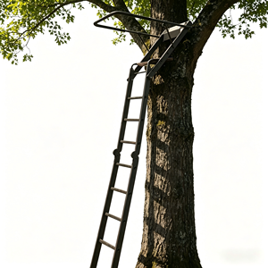 Outdoor Portable Hunting Tree Ladder Stand Aluminum Hunting Seat Tree Stand for Deer Hunting Wildlife Watching - Product Image 5