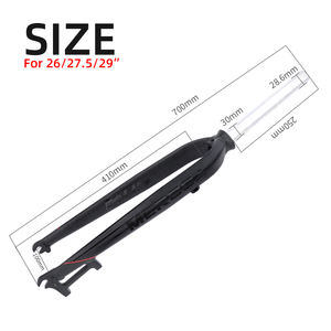 <span class=keywords><strong>Fourche</strong></span> <span class=keywords><strong>rigide</strong></span> pour vélo de montagne <span class=keywords><strong>26</strong></span> <span class=keywords><strong>pouces</strong></span> 27.5er 29 "<span class=keywords><strong>Fourche</strong></span> de frein à <span class=keywords><strong>disque</strong></span> ultralégère en alliage d'aluminium pour vélo - Product Image 3