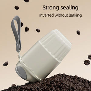 Taza termo de cerámica portátil moderna con asa para bebidas calientes o frías, café, agua, té para el hogar o viajes - Product Image 3