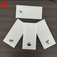 Serviettes jetables en papier épais pour restaurant, serviettes de dîner imprimées, serviettes en papier Airlaid avec logo