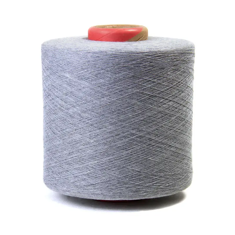cotton polyester blended yarn wholesale carded open end recycled knitting yarns making socks towels