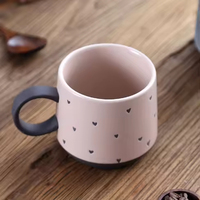 Tasses en céramique personnalisables nordiques les plus vendues – Porcelaine écologique pour lait, café, petit-déjeuner, école – Couleurs d'inspiration nordique