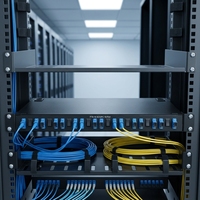 Panel Patch Fiber Optik SC UPC 16 Port Pelat Baja 1U 19 Inch Rackmount Full Load Adapter Terminal Box Adapter Pigtail Garansi 5 Tahun
