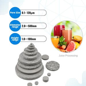 HENGKO 공장 맞춤형 0.1 ~ 90 마이크론 다공성 316L 스테인레스 스틸 분말 소결 금속 필터 디스크 - Product Image 3