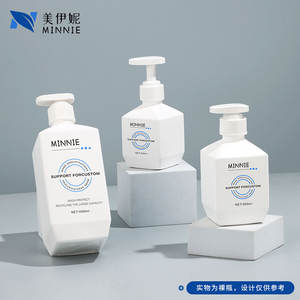 Botella cuadrada Minnie de 500ml y 1000ml con cabezal dosificador para champú, acondicionador y cuidado diario. - Product Image 5