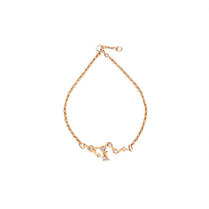 Bracciale Leo in Acciaio Inossidabile con Diamanti, Elegante Braccialetto alla Moda - Product Image 1