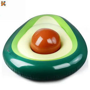 Pvc <span class=keywords><strong>Inflatable</strong></span> Avocado lấy cảm hứng từ bơi nổi hàng cho trẻ em và người lớn giường <span class=keywords><strong>Inflatable</strong></span> bãi biển mùa hè hồ bơi - Product Image 2