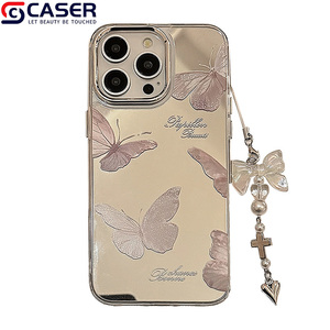 Ins stile <span class=keywords><strong>rosa</strong></span> farfalla braccialetto di cristallo creativo PC custodia per <span class=keywords><strong>iPhone</strong></span> 16 15 14 <span class=keywords><strong>13</strong></span> 12 - Product Image 5