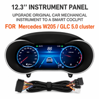 Untuk C-CLASS GLC W205 X253 Layar LCD 12.3 Inci Full LCD Gauge Cluster Anti Silau Speedometer Plug and Play Kit Instalasi Tanpa Kerugian