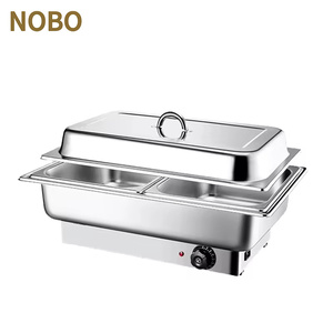 Contenitore scalda Buffet idraulico <span class=keywords><strong>elettrico</strong></span> 9L scaldabagno contenitore Buffet scaldabagno piatto per feste Catering banchetti Set - Product Image 2