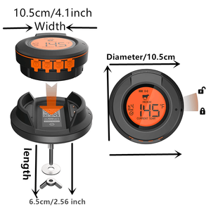 Thermomètre à viande intelligent Bluetooth pour barbecue fumeur, thermomètre à viande Bluetooth avec 2 sondes - Product Image 5