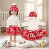 MSYO Ensemble de vêtements d'hiver pour petite poupée de 18 pouces, jouet en PVC et plastique