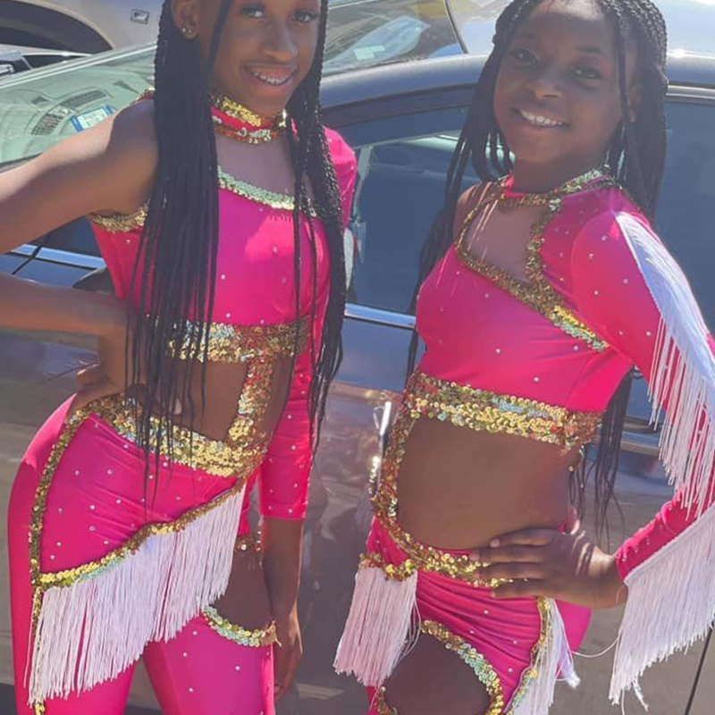 Sublimated Body Majorette Dance Costumes With
