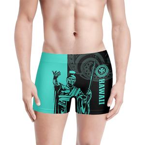 Venta al por mayor Hawaii bandera Rey Kamehameha boxeadores ropa interior para hombres, chico con comodidad bolsa fresco No montar-escritos del boxeador de los hombres - Product Image 1