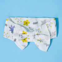 Bavoirs en mousseline pour bébés unisexes, garçons et filles, couverture en mousseline à motif de fleurs douces et bavoir pour bébés