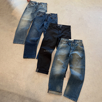 Custom High Quality 14oz Bootcut Stacked Vintage Y2k Raw Selvedge Denim Pants Jeans Manufacturer for Men