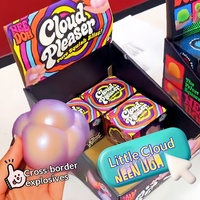 Best-seller transfrontalier : Jouet sensoriel anti-stress en caoutchouc NeeDoh Little Cloud nacré à presser