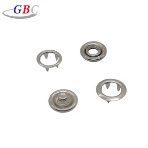 Metal Button Press Round High-Grade Down Clothes Without Brass spring prong snap button Accessories for coat woolen coat