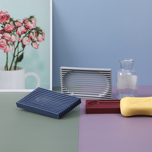 Sanga Custom Eco Friendly Self Draining Mold Soap Tray Drain Dish Holder for Bathroom - Product Image 5