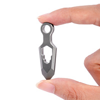 Outil de poche léger minimaliste en alliage de titane EDC, pendentif porte-clés multifonction, pointe de flèche, levier de déverrouillage, ouvre-boîte, clé hexagonale