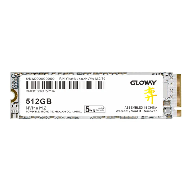 Gloway YI Series Ổ Cứng SSD Nvme M.2 Ssd 512GB 1TB 2TB GEN PCIe 4.0 TLC 3D NAND Cho Máy Tính Để Bàn NVMe M.2 SSD 7000 MB/giây