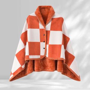 ผ้าห่มคลุมไหล่แบบหนาสไตล์ญี่ปุ่นแบบเดี่ยวหรือสองด้านสำหรับงีบหลับในสำนักงานหรือใช้ในฤดูหนาว - Product Image 1