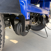 Semi-remorque plateau de 12,5 mètres à 4 essieux avec suspension pneumatique, capacité de transport de 28 tonnes, pour conteneurs de 20 et 40 pieds