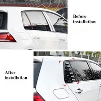 Persianas Triangulares Traseras para Ventana de Coche Heart Horse 2013-2016 VW Golf 7 GTI R MK7 7.5, ABS Modificado, Accesorios Exteriores para Mejorar el Aspecto