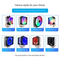 Cool Storm Refroidisseur CPU Monobloc Double Ventilateur Double Tube en Cuivre 1700 à Pression Descendante Cadre Noir RVB Lumineux 12VDC 3 Broches Fluide