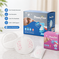MummyFriend Almohadillas Absorbentes Desechables Tridimensionales y Transpirables para Lactancia, de Tela No Tejida con SAP y Pulpa de Madera, para Maternidad