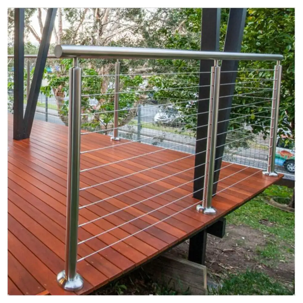 CBDMART-rejilla de acero para pasarela, barandilla de escalera de granito para exteriores, balaustre de hierro forjado para exteriores