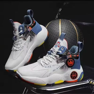 Men's Retro Sporty Lace-Up Low-Top Mesh Sneakers White Oversized Breathable Waterproof Lightweight Anti-Slippery <b>Casual</b> - Product Image 3