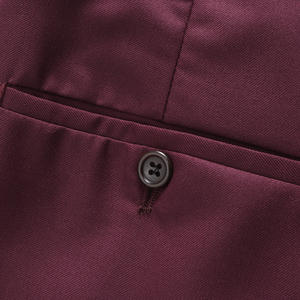 Nuevos <span class=keywords><strong>trajes</strong></span> grandes <span class=keywords><strong>para</strong></span> <span class=keywords><strong>hombre</strong></span>, conjunto de dos piezas con abrigo de Color sólido de doble botonadura, pantalones, traje <span class=keywords><strong>para</strong></span> <span class=keywords><strong>hombre</strong></span>, rojo <span class=keywords><strong>vino</strong></span> - Product Image 4