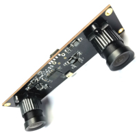 Módulo de Cámara USB de Doble Lente HD 1080P con Compresión MJPEG/YUY2, Gran Ángulo de Visión, Plug-n-Play, Integrado