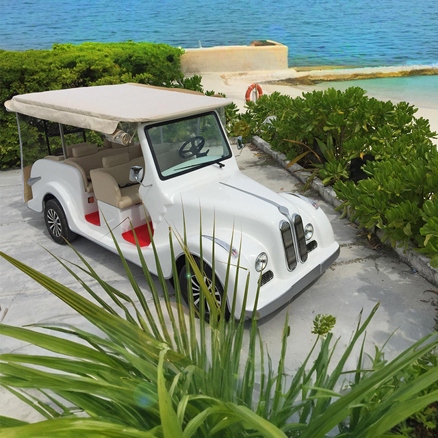 48V Electric Classic Car Travel Sightseeing Electric Car Retro Classic Classic Car for Wedding and Outdoor Use