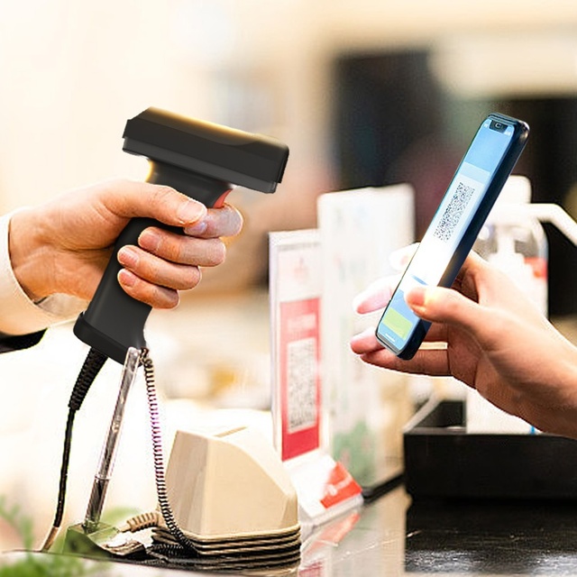 OEM ODM Y-320 High Speed QR Code Reader CMOS 2D USB Wired Handheld Barcode Scanner in Stock for Inventory