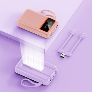 Batterie externe portable 10000mAh 30000mAh avec câble Type C, haute capacité, affichage numérique 10W, logo personnalisé - Product Image 1