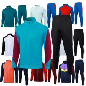 2025 2026 Traje de club de fútbol Nuevo diseño Venta al por mayor Chándal de fútbol de manga larga Chaqueta de fútbol Chaqueta de entrenamiento de fútbol - Product Image 4